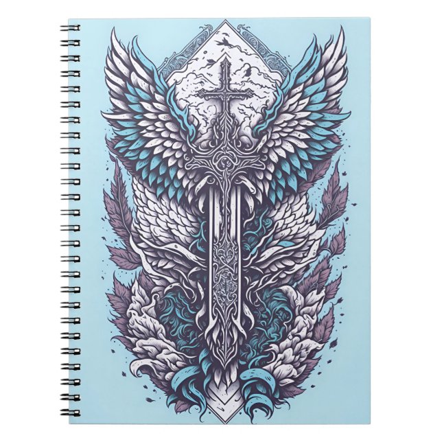Cuaderno cross tattoo flower 27 (Frente)