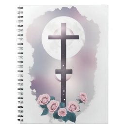 Cuaderno cross tattoo flower 29
