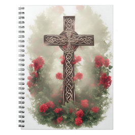 Cuaderno cross tattoo flower 36