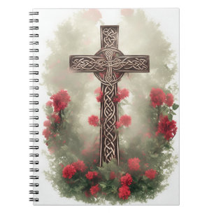 Cuaderno cross tattoo flower 36