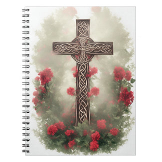 Cuaderno cross tattoo flower 36