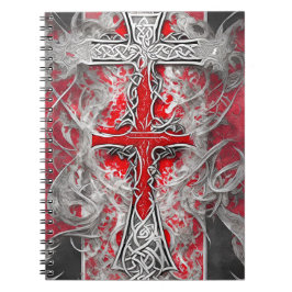 Cuaderno cross tattoo flower 37