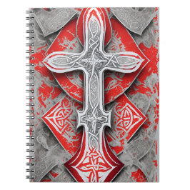 Cuaderno cross tattoo flower 38