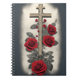Cuaderno cross tattoo flower 5
