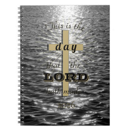 Cuaderno Cross This day the Lord hath made spiral notebook