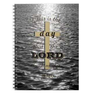 Cuaderno Cross This day the Lord hath made spiral notebook