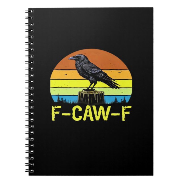 Cuaderno Crow F-Caw-F Funny Bird Classic Minimal Clean (Frente)