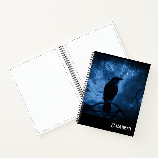 Cuaderno Crow negro con estilo de Gótico oscuro (Interior)