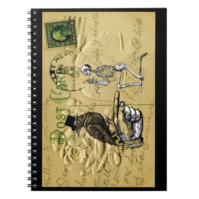 Cuaderno Crow y skeleton (Frente)