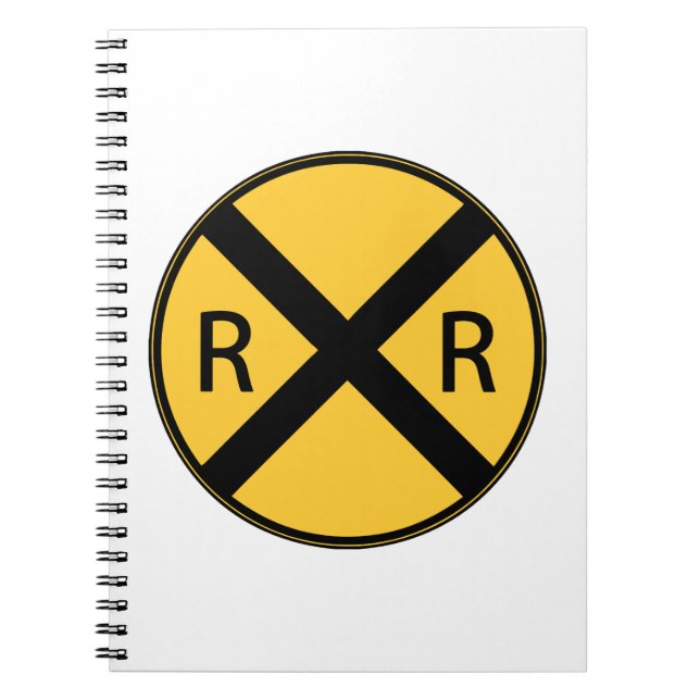 Cuaderno Cruce ferroviario de Rótulo por carretera (Frente)