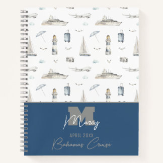 Cuaderno Crucero de viaje personalizado y portátil de vela