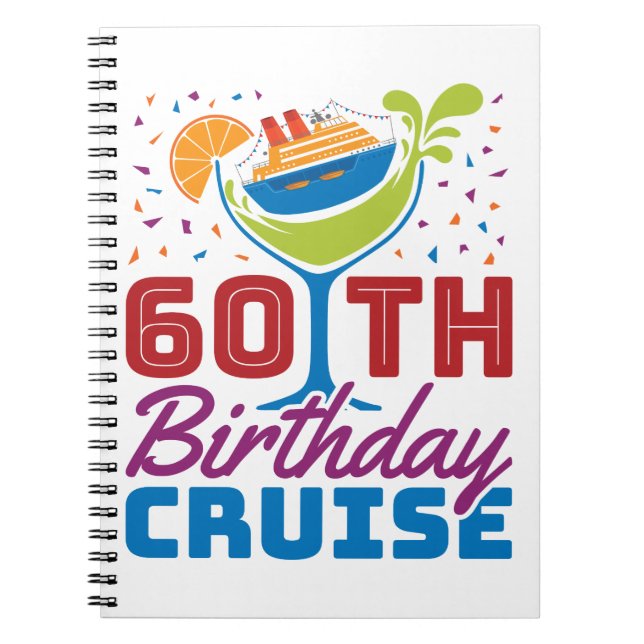Cuaderno Cruceros de cumpleaños 60 años (Frente)