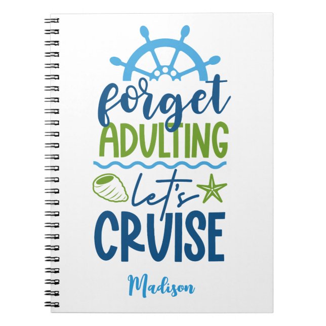 Cuaderno Cruceros de nombres personalizados (Frente)