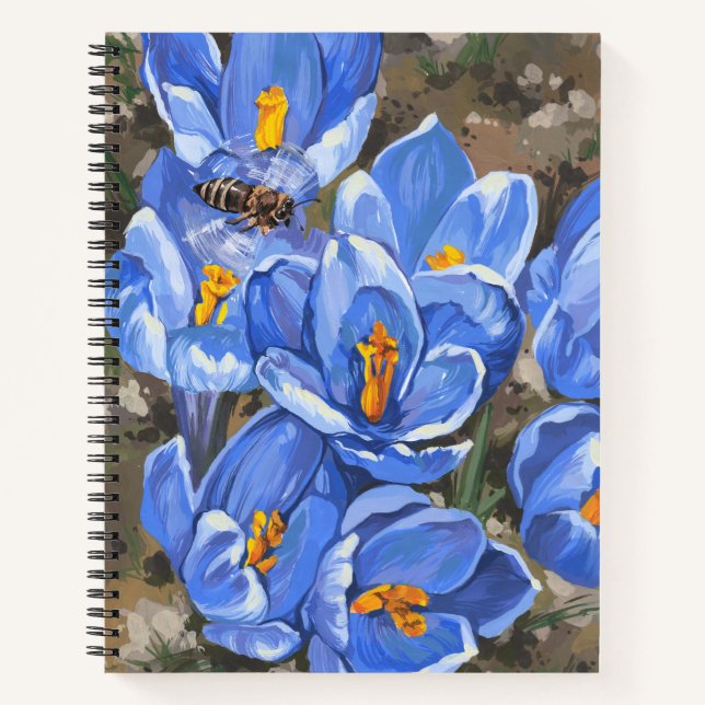 Cuaderno Cruces azules y una abeja (Anverso)