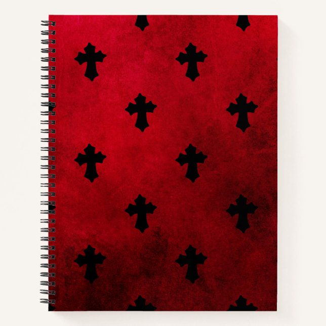 Cuaderno Cruces góticas rojas y negras (Anverso)