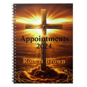 Cuaderno Crucifix Cross Golden Sunrise