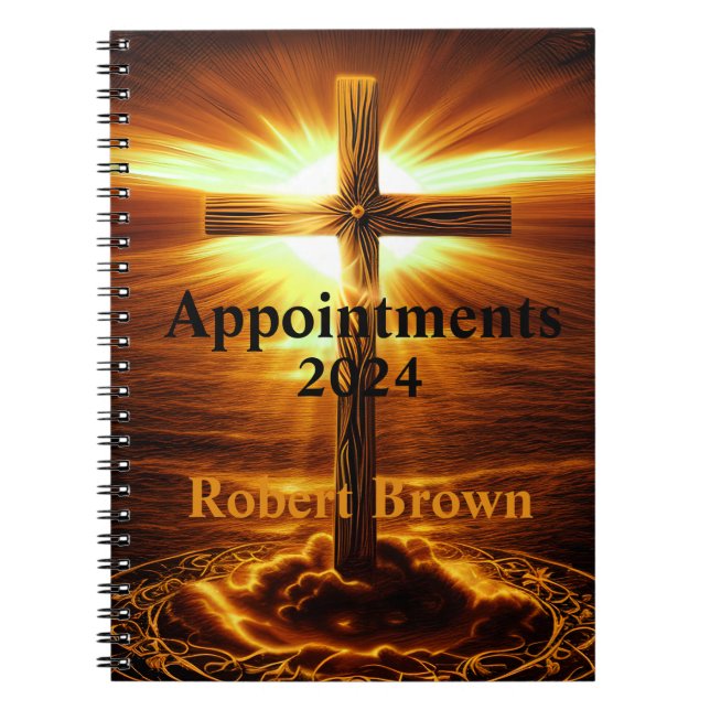 Cuaderno Crucifix Cross Golden Sunrise (Frente)
