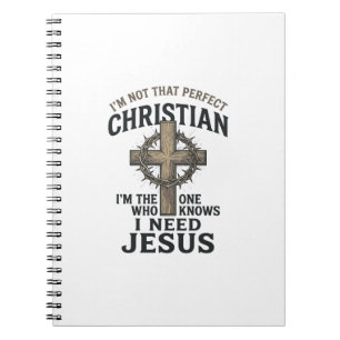 Cuaderno Cruz Cristiana Corona de Espinas Camiseta Vintage 