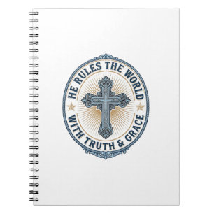 Cuaderno Cruz Cristiana Él Gobierna el Mundo