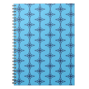 Cuaderno Cruz Cristiana en Arte Azul Celeste