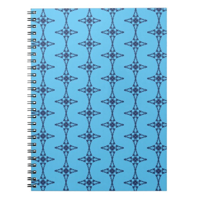 Cuaderno Cruz Cristiana en Arte Azul Celeste (Frente)