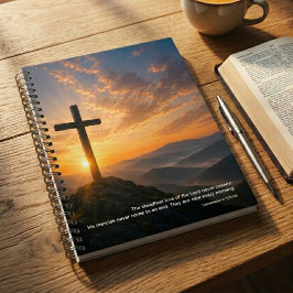 Cuaderno Cruz Cristiana Escritura Amanecer