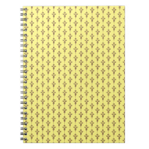Cuaderno Cruz cristiana púrpura