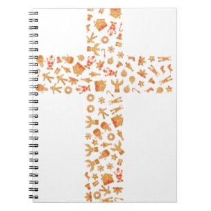 Cuaderno Cruz de Gingerbread para navidades