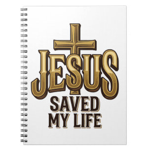 Cuaderno Cruz de Jesús Me Salvó La Vida Vintage