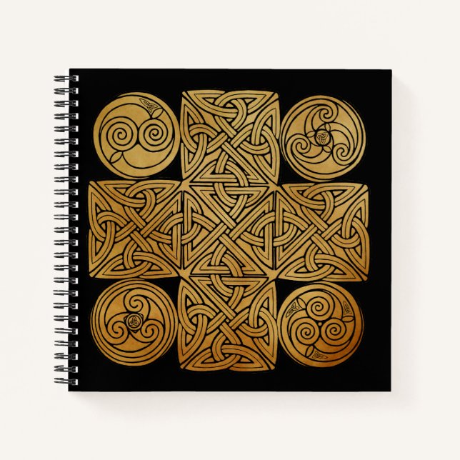 Cuaderno Cruz de Knotwork Celtic (Anverso)