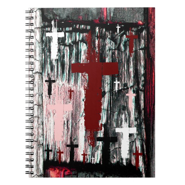 Cuaderno Cruz de la almohadilla del ratón atormentada (Frente)