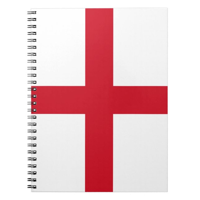Cuaderno Cruz de San Jorge ~ Bandera de Inglaterra (Frente)