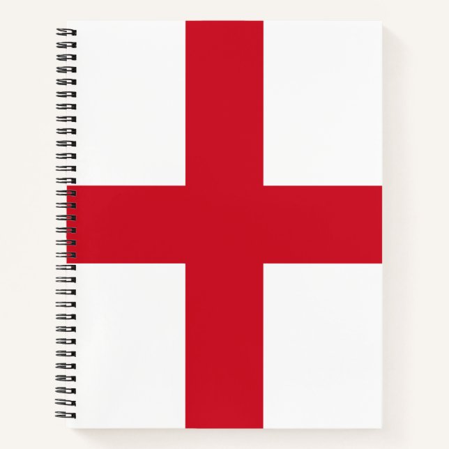 Cuaderno Cruz de San Jorge ~ Bandera de Inglaterra (Anverso)