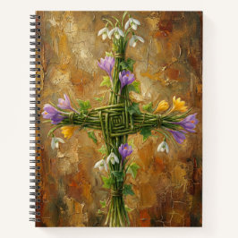 Cuaderno Cruz de Santa Brígida Juncias Verdes Crocus Imbolc