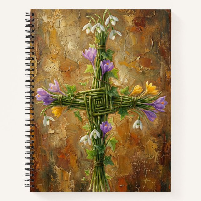 Cuaderno Cruz de Santa Brígida Juncias Verdes Crocus Imbolc (Anverso)
