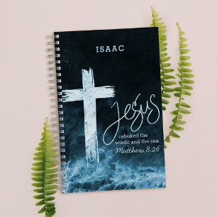 Cuaderno Cruz en la Biblia del agua embravecida Verse Perso