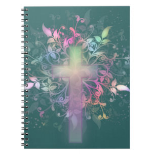 Cuaderno Cruz floral