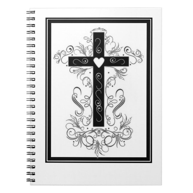 Cuaderno Cruz floreada (Frente)