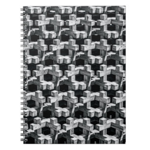 Cuaderno Cruz gris y negra