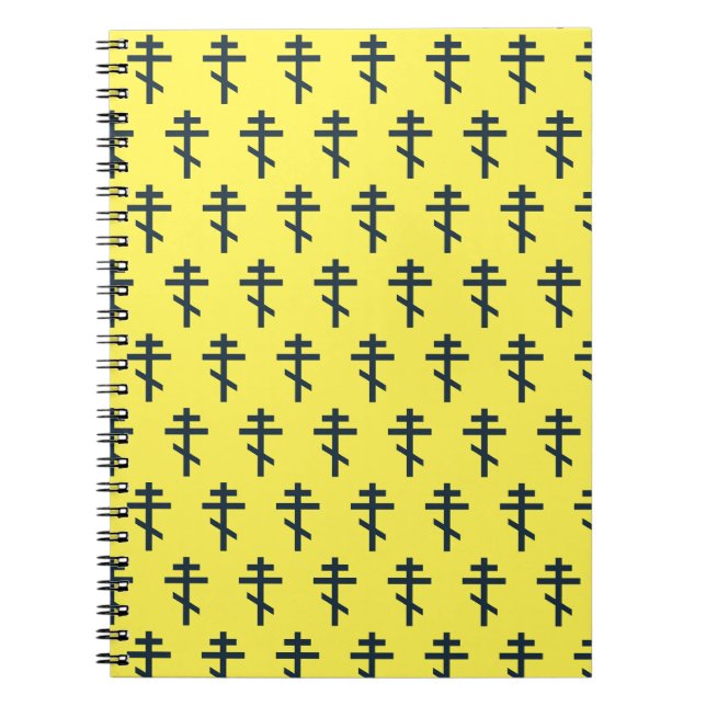 Cuaderno Cruz Ortodoxa de Ocho Puntas Arte Devocional Sagra (Frente)