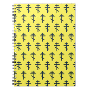 Cuaderno cruz ortodoxa rusa
