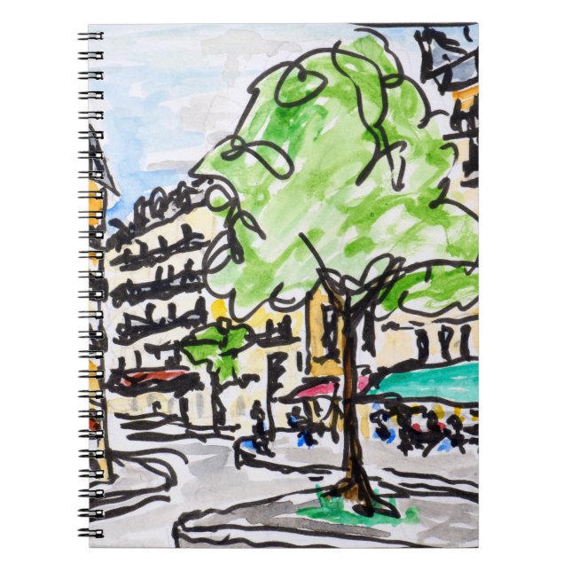 Cuaderno Cruzamiento del Odeón, París, Francia (Frente)