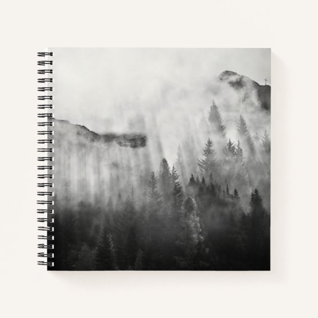 Cuaderno Cruzar sobre las montañas de niebla (Anverso)