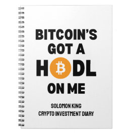 Cuaderno Crypto BITCOIN DIVERTIDO ME TIENE UNA FAMILIA