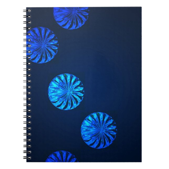 Cuaderno Crystal azul de diseño irlandés (Frente)