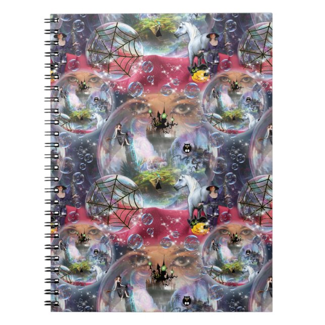 Cuaderno Crystal Ball Halloween Bruja (Frente)