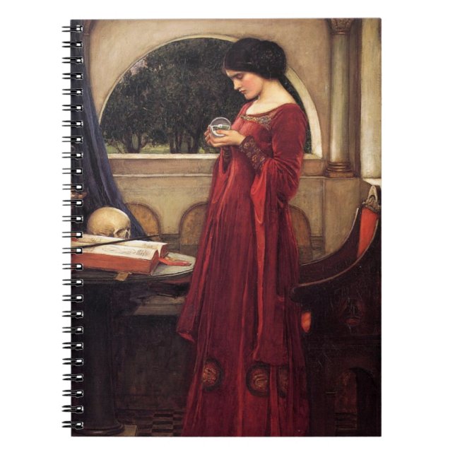 Cuaderno Crystal Ball por John William Waterhouse (Frente)