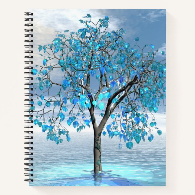 Cuaderno Crystal Blue Tree (Anverso)