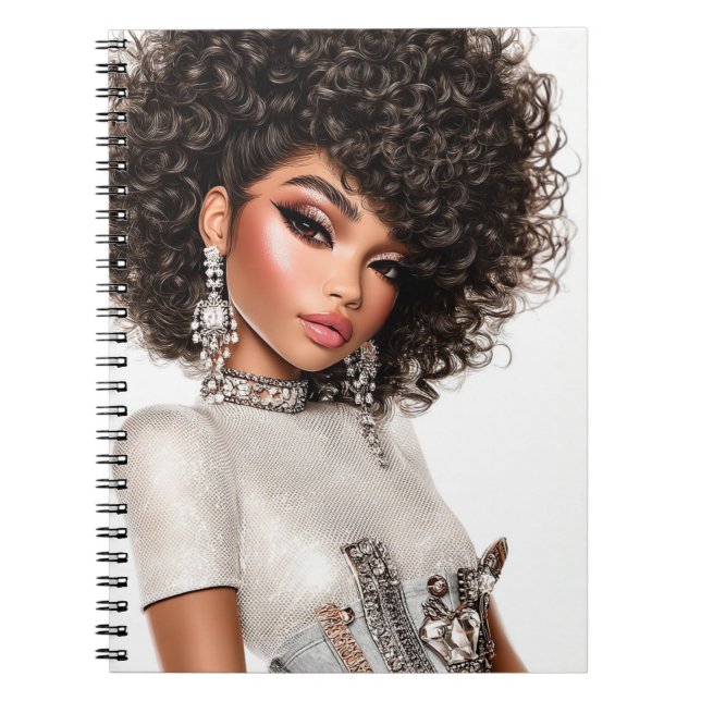 Cuaderno Crystal Corset Glam Girl Spiral Photo Notebook (Frente)