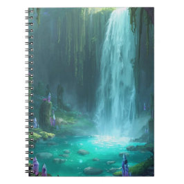 Cuaderno Crystal Falls of the Hidden Realm